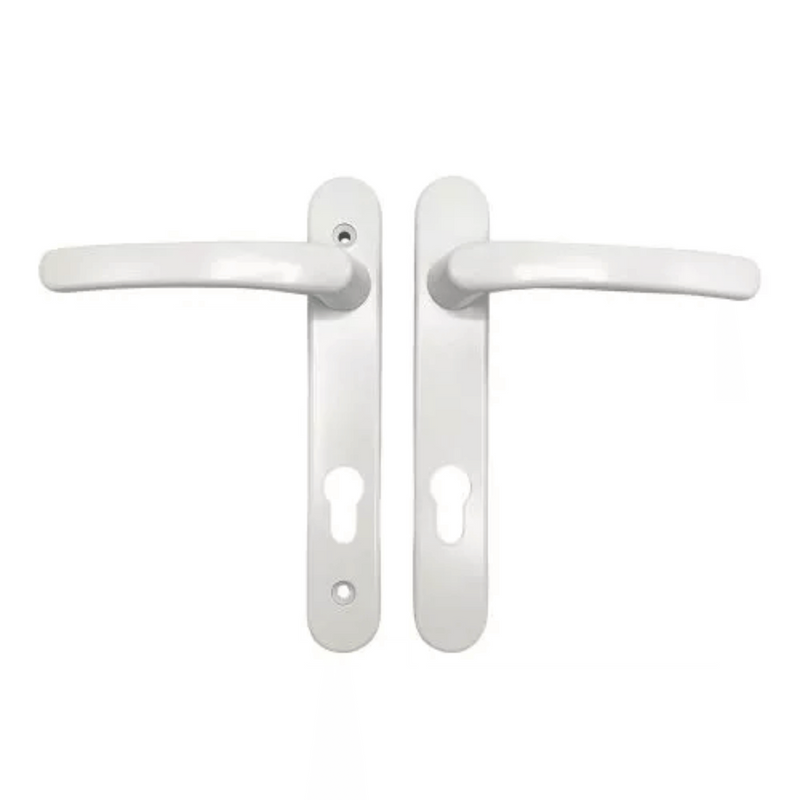White Avocet Roto Door Handle 92pz 163mm Screw Fix Retro Replace Match