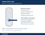 Codelocks CL500 Mechanical Keypad Door Lock – Silver