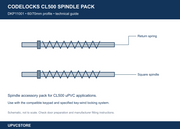Codelocks CL500 60/70mm Profile Spindle Pack
