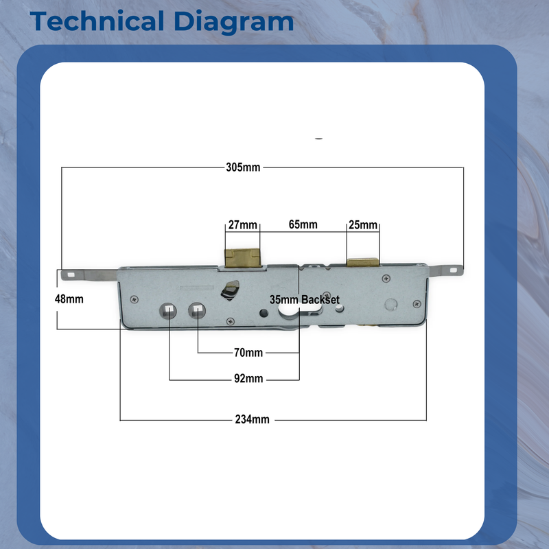Cego Zenith Surelock Replacement Upvc Door Lock Gearbox Cego Surelock Multi Point Lock