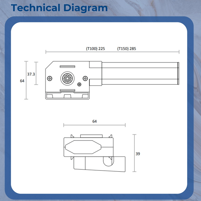 Highline T100 Manual Chain Window Opener – Durable Manual Window Control System