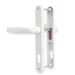 UPVC White Door Handle Set 92PZ Sprung Lever Pad PVC 215mm Fix Hoppe Atlanta