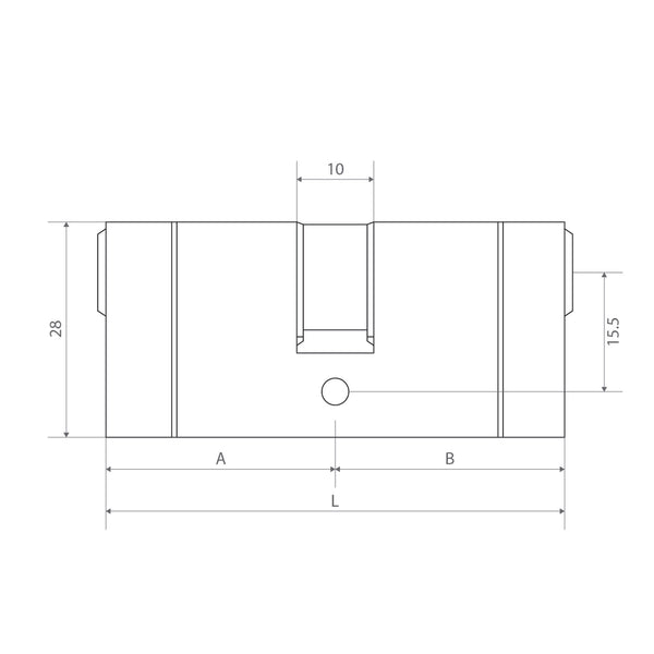 Dual Colour Oval Euro Profile Cylinder Thumb Turn Timber Aluminium Door Lock