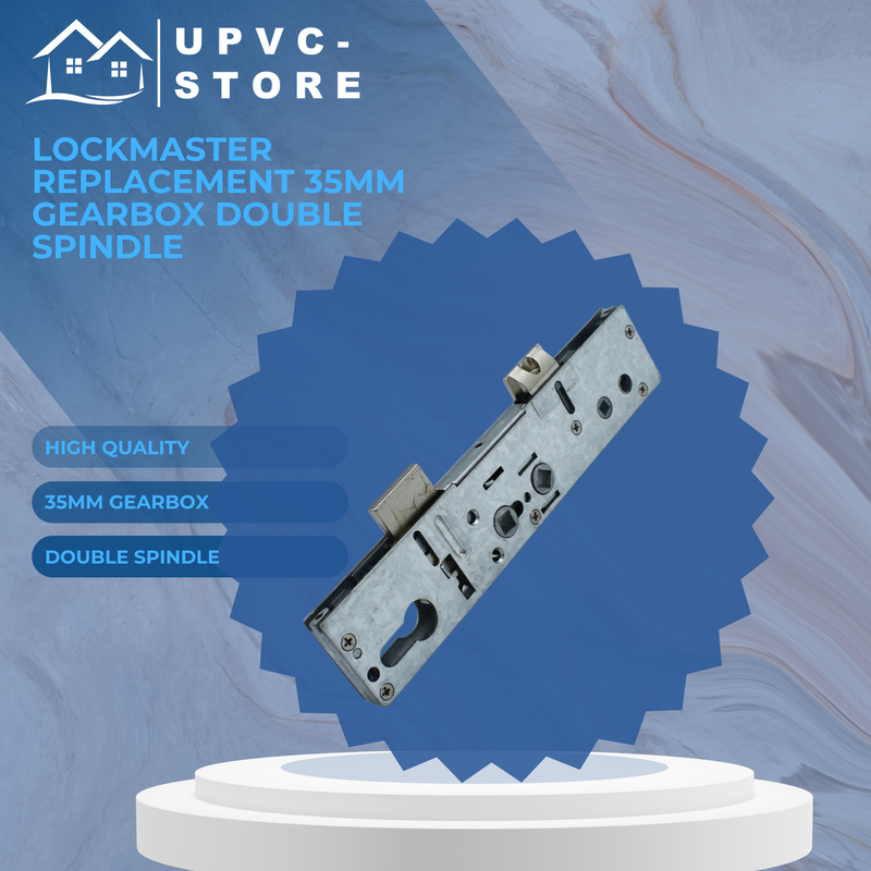 Replacement Lockmaster Mila Master Dual Twin Double Spindle Door Lock Centre Case Gearbox