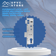 Overnight Lock – Lift Lever Mechanism with 16mm Faceplate 30mm, 35mm, 45mm