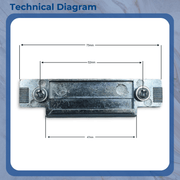Lockmaster Mila Master Upvc Door Centre Latch Keep Strike Plate