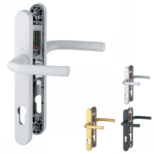 UPVC Door Handle Hoppe Birmingham Sprung 92mm PZ Double Glazing Pair Set PVC