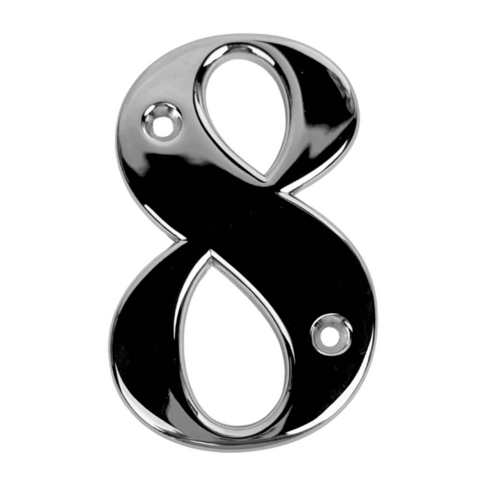UPVC Door Numbers Chrome