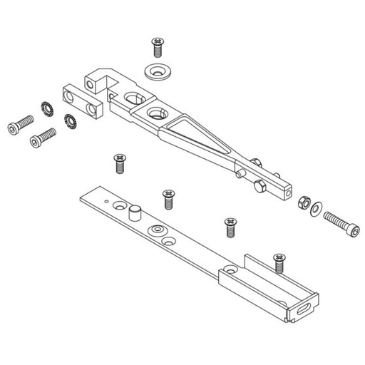 Axim Side Loading Top Arm and Channel for TC-8800 Transom Closer