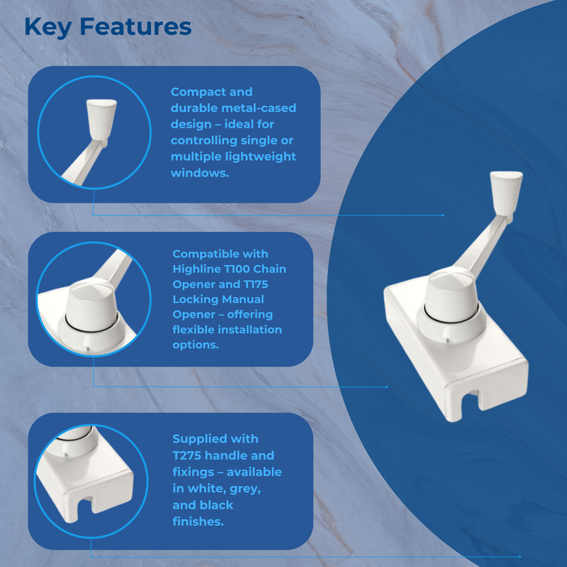 Highline Window Controls T300 Mini Manual Handle Operator