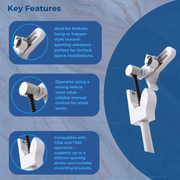 Highline T175 Locking Manual Window Opener – Secure Window Control System