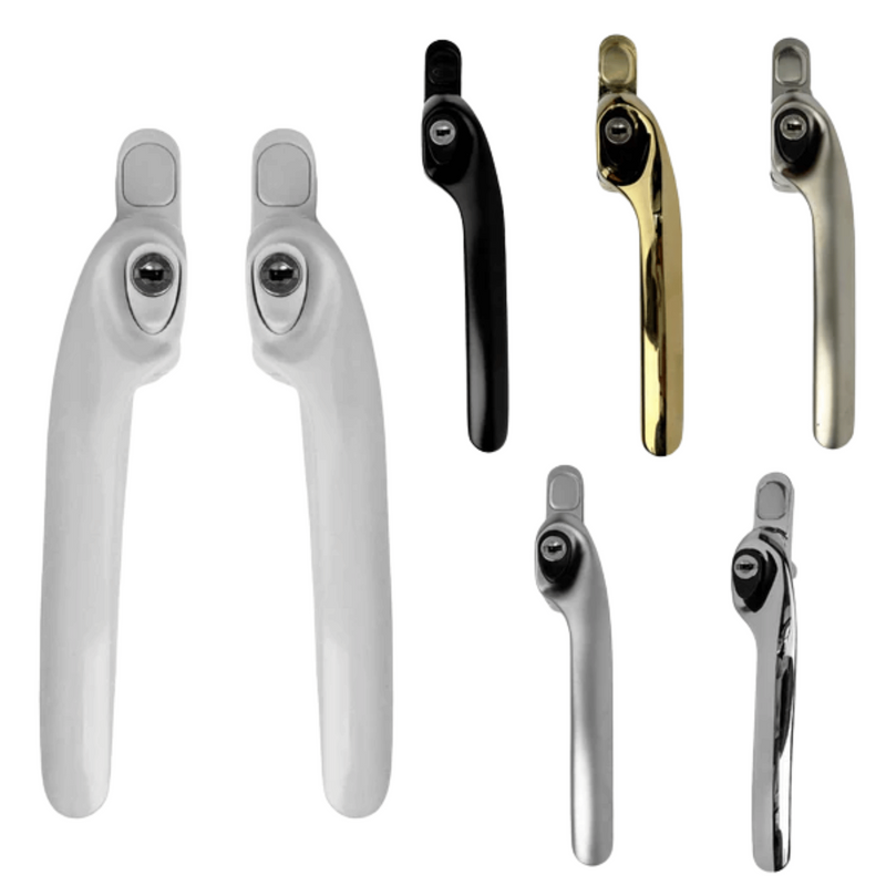 Direkt Cranked Right & Left Hand Espagnolette Window Handles 40mm Spindle