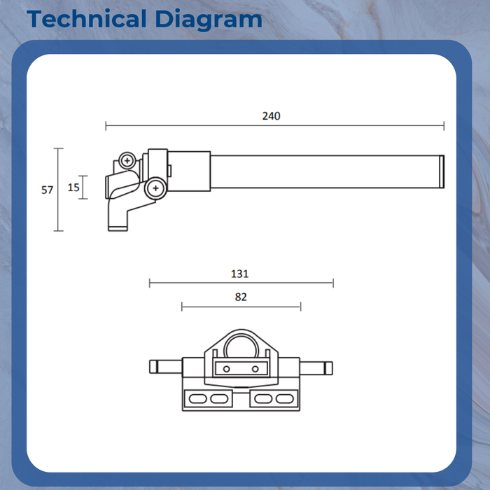 Highline SJ138600 Manual Window Opener – Screw Jack Mechanism for High-Level Windows