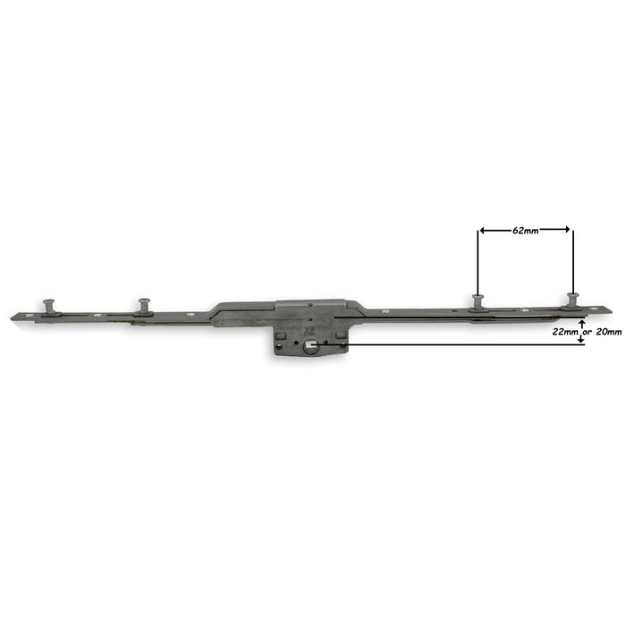 Roto TSL Twinlock Window Lock Rod 22mm Backset — UPVCSTORE