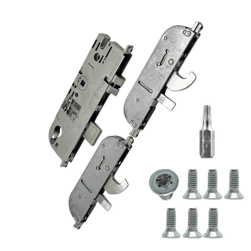CTS Multipoint Door Lock Refurbishment Kit – 2 Hooks & Anti-Lift Pin – Lift Lever or Split Spindle Nightlatch Operation 35mm or 45mm Backset