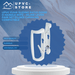  uPVC Fuhr Sliding Patio Door D Handle 90pz - Inline Lever Pair Set Ellbee Caravan Compatible 