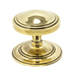 Aged Brass Art Deco Centre Door Knob