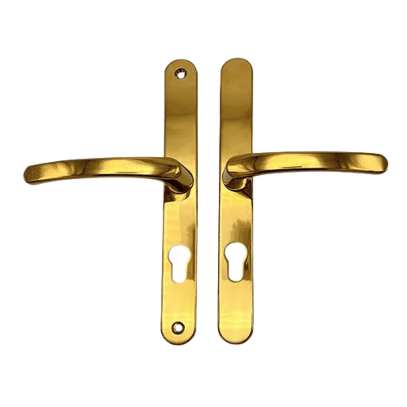 Sprung Lever/Lever uPVC Door Handles – 70mm PZ – 240mm Screw Centres – Multipoint Lock Compatible
