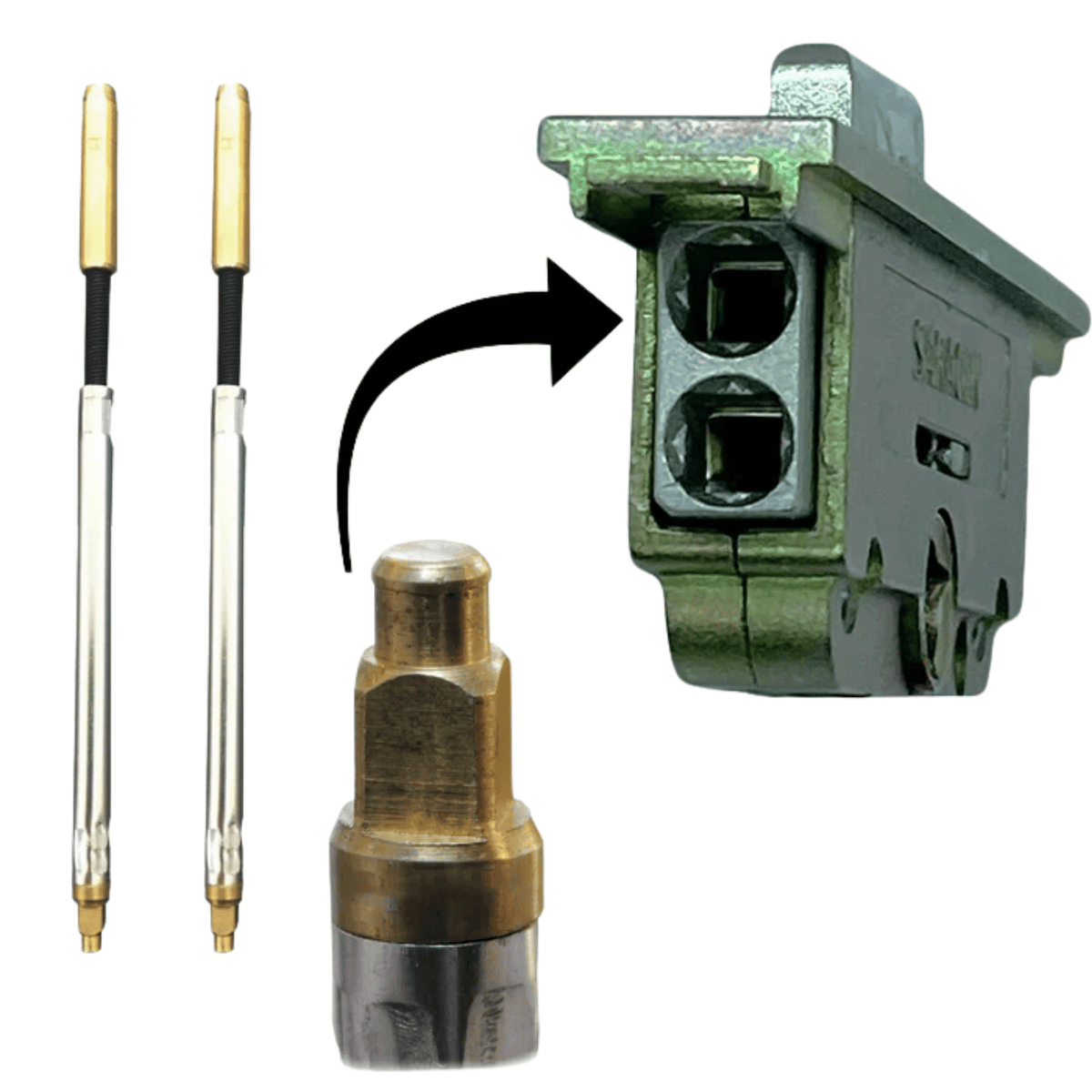 Saracen Shoot Bolt Rod Snap Click Fit Into Upvc Window Lock Various Si ...