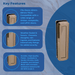 Heritage Style Letterplate – Fits Doors 42mm to 80mm Thick - Traditional Door Mail Slot for Timber, Composite & uPVC Doors