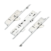 Lockmaster Multipoint Door Lock – Latch, Deadbolt, 2 Hooks, 2 Rollers – 365mm Top Hook to Spindle – Double Spindle or Lift Lever Operation