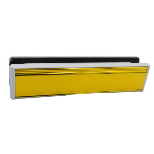 uPVC 12'' 40-80 Premium Genuine Letterbox Metal Letter Plate Set UPVC Wood Door