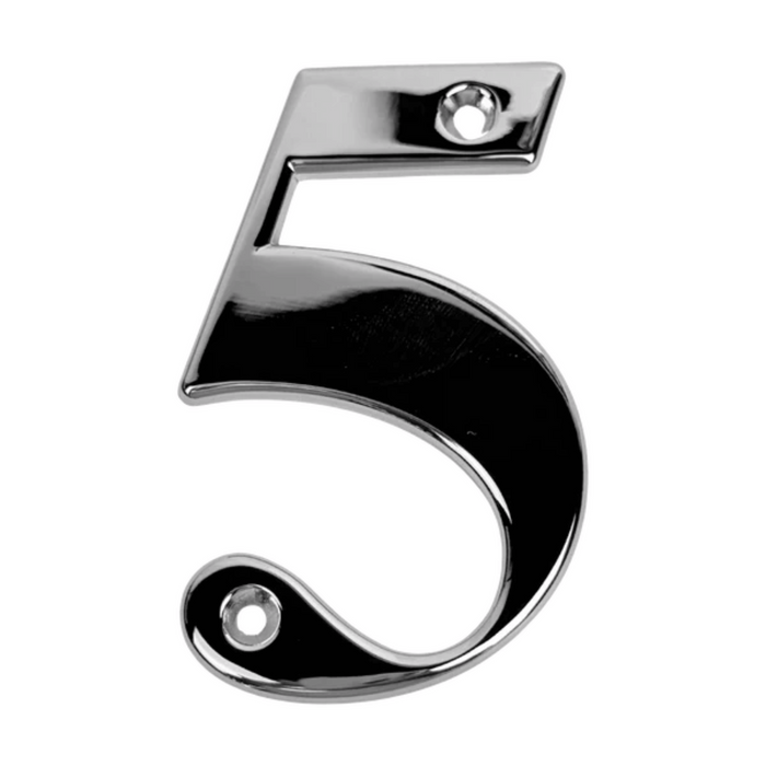 UPVC Door Numbers Chrome