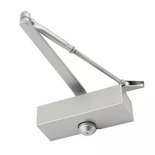 Size 3 Overhead Door Closer With Cover Fire Rated BS EN1634 Silver