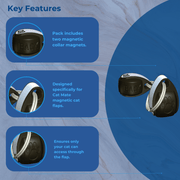 Pack Of Two Spare Cat Mate Magnetic Cat Flap Magnets