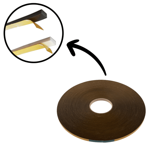 uPVC Double-Sided Glazing Foam Security Tape – Black & White | High-Strength Window Seal