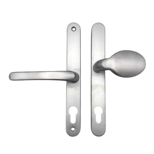 Lever Moveable Pad Offset uPVC Multipoint Door Handles – 70/92mm PZ – Sprung – 215mm Screw Centres – Replacement Door Handle for uPVC Doors