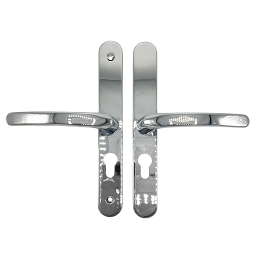 uPVC Multipoint Door Handles – Sprung Lever/Lever, 92mm PZ, 200mm Screw Centres 
