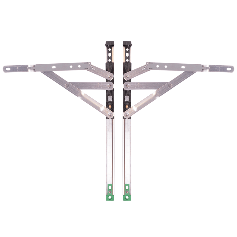 Horizon Egress Window Friction Stay Hinges True 90 Degree – Secure Ventilation Solution 12" & 16" – 13mm & 17mm Stack Heights