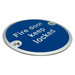 Fire Door Keep Locked (Pack of 2) - Stainless Steel Door Sign - 3" / 76mm