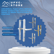 Universal Flexi UPVC Repair Door Handle Set Adjustable 59mm to 96mm Adjustable PZ Centres