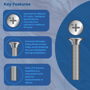 Millenco Multipoint Lock Repair Euro Hole Screw Repair Part x 2