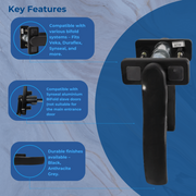 Synseal Warmcore Aluminium BiFold Passive Slave Door Handle – Internal & External Use
