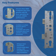 Roto H650 Genuine Multipoint Door Lock Gearbox – Lift Lever Mechanism for uPVC Doors