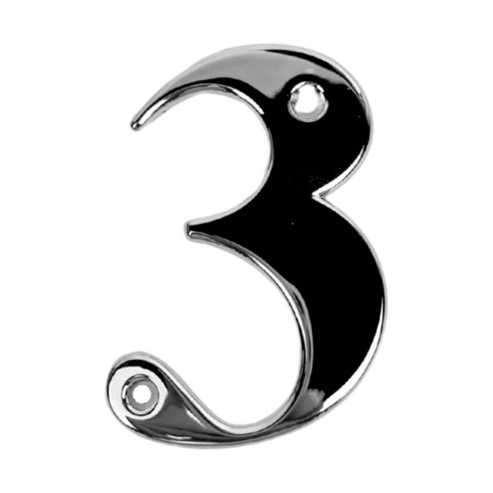 UPVC Door Numbers Chrome