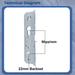 Replacement Fuhr Sliding Patio Door Lock Gearbox Case 90pz