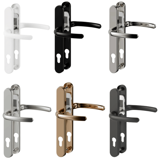 uPVC Door Handle 215mm Screw Centres 92PZ Sprung - Super Express