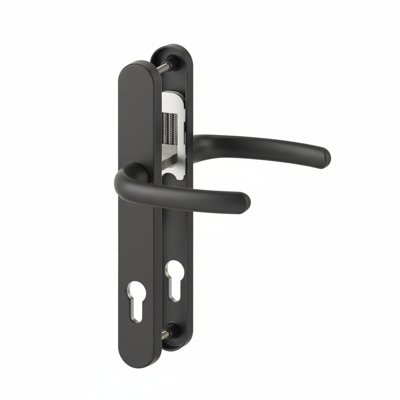 uPVC Door Handle 215mm Screw Centres 92PZ Sprung - Super Express