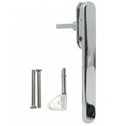 Fenster Genesis Sliding Bi Fold Locking Black Door Handle Short Base Smooth Finish