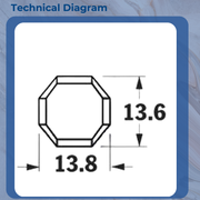 Round Octagonal Drain Slot Cover Caps White Water Outlet Bag of 10