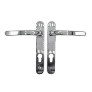 White Avocet Roto Door Handle 92pz 163mm Screw Fix Retro Replace Match