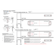 Size 3 Overhead Door Closer No Cover Fire Rated BS EN1154 Silver