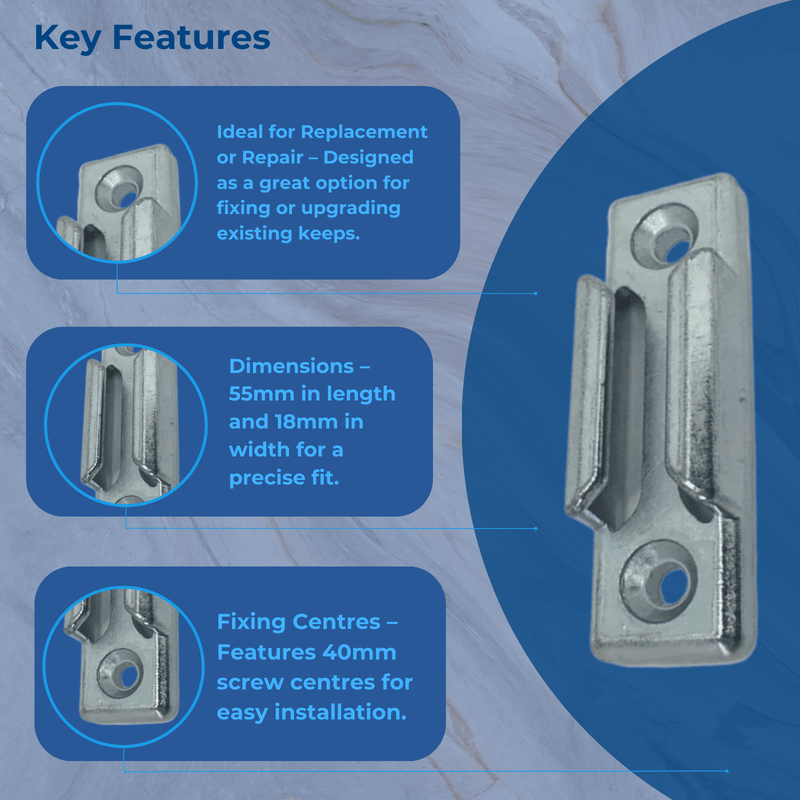 Siegenia Hautau Tilt Plate Metal Striker Keep Pair Patio Tilt Turn