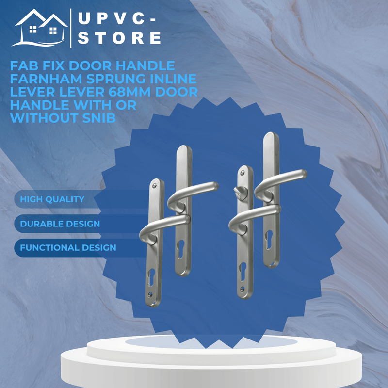 Fab Fix Door Handle Farnham Sprung Inline Lever Lever 68mm Door Handle Snib