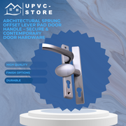 Architectural Sprung Offset Lever Pad Door Handle – Secure & Contemporary Door Hardware