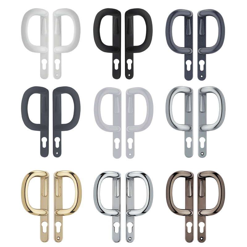 Pembroke Sliding Patio Locking Door Handle for uPVC, Timber & Aluminium Doors Reversible D shaped